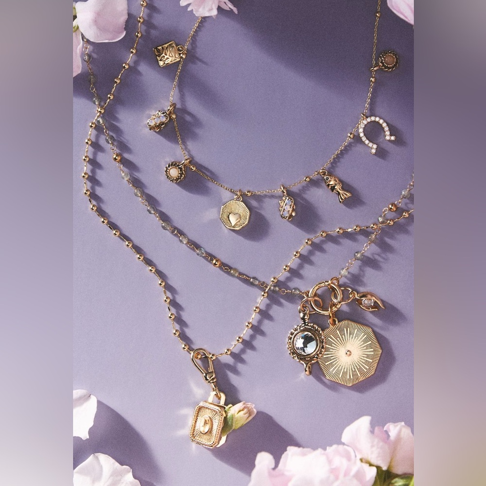 Shades of Sea Layered Necklaces:
Delicate Charm Edition - Picture 2 of 5